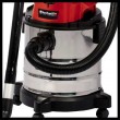 Einhell TC-VC 18/20 Li S-Solo Black, Grey, Red 20 L