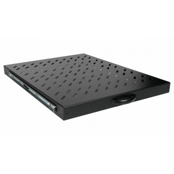 Equip Sliding Shelf 19', 1U, 800MM, Black