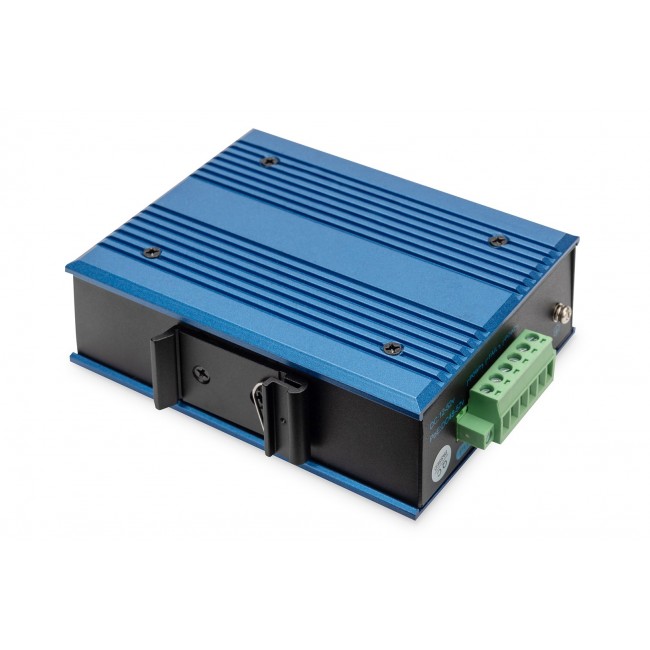 Digitus 4 port Fast Ethernet network switch, industrial, unmanaged, 1 SFP FE uplink