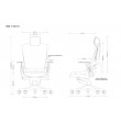 Wau 2 BL416 office chair, snowy/white fabric