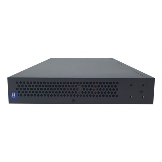 LevelOne 28-Port L3 Lite Managed Gigabit PoE Switch, 802.3af/at PoE, 24 PoE Outputs, 400W Power Budget, 4 x 10G SFP+, Dual AC Redundant Power Supply