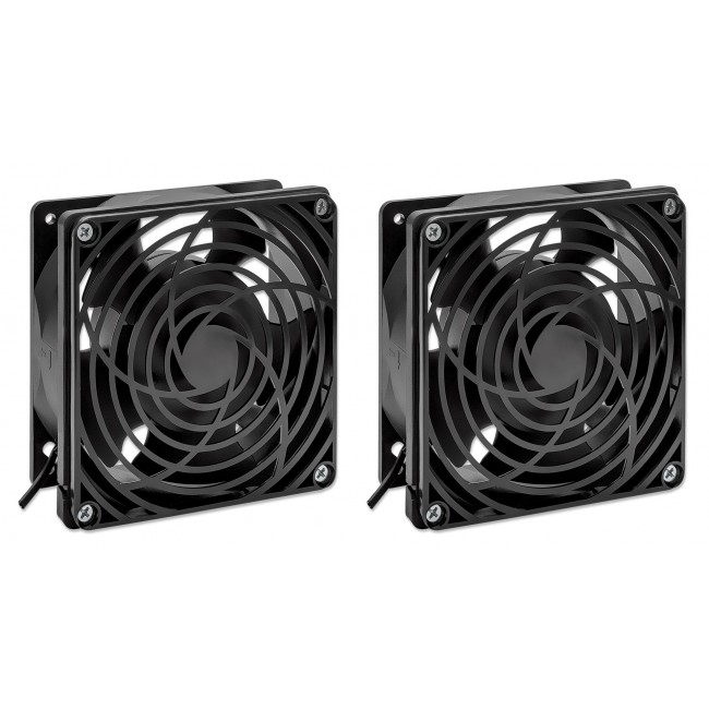 Intellinet 2-Fan Ventilation Unit for 19