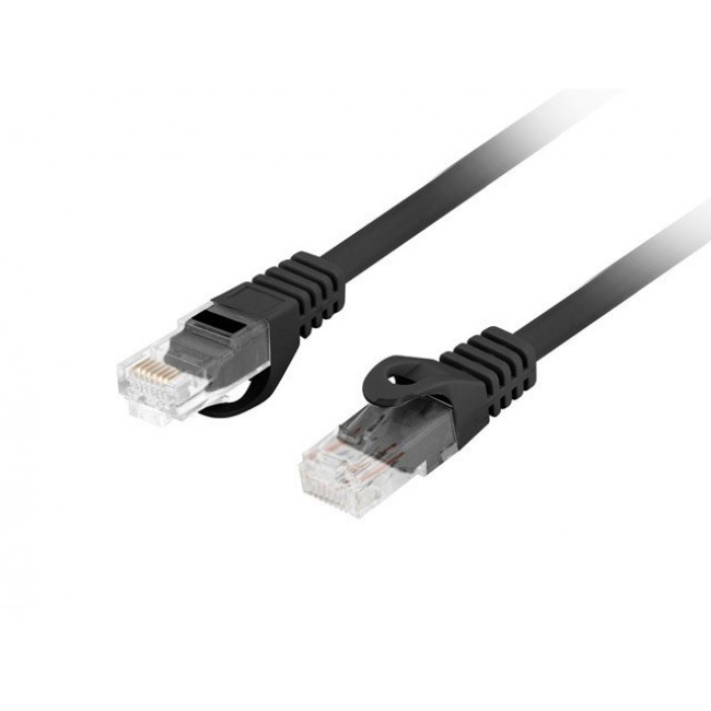 Lanberg PCU6-10CU-0025-BK networking cable Black 0.25 m Cat6 F/UTP (FTP) Round