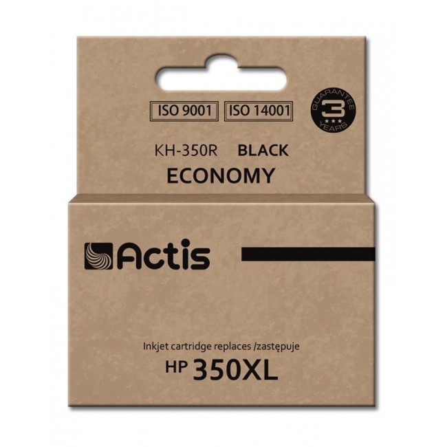 Actis KH-350R ink (replacement for HP 350XL CB336EE Standard 35 ml black)