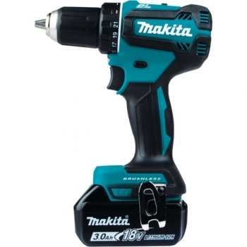Makita DDF485RFJ drill 1900 RPM Keyless 1.7 kg Black, Blue
