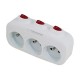 Esperanza ELK307W Electrical Splitter 3 sockets switch White Esperanza ELK307W Electrical Splitter 3 sockets switch White