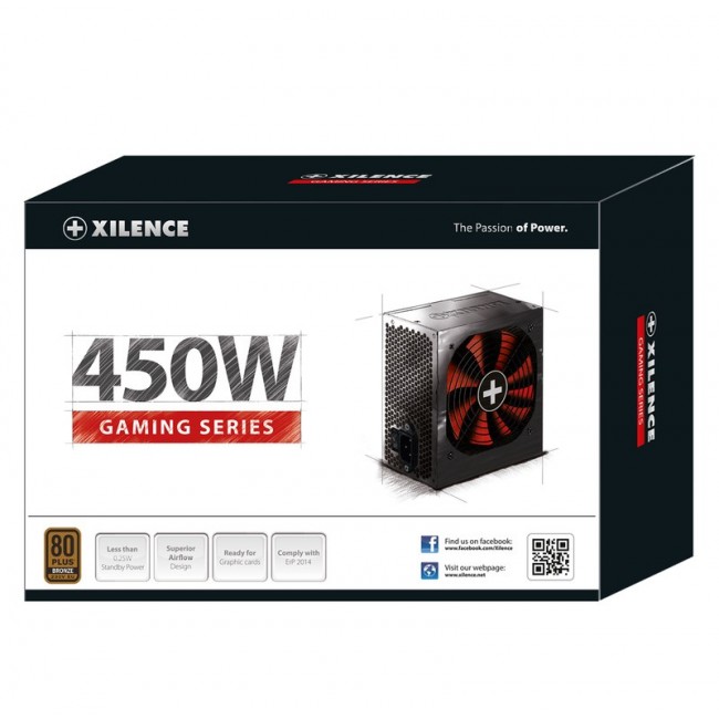 Xilence Performance A+ XN213 power supply unit 450 W 20+4 pin ATX ATX Black Xilence Performance A+ XN213 power supply unit 450 W 20+4 pin ATX ATX Black