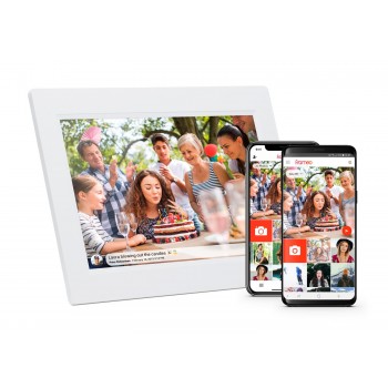 Denver PFF-1015W digital photo frame White 25.6 cm (10.1