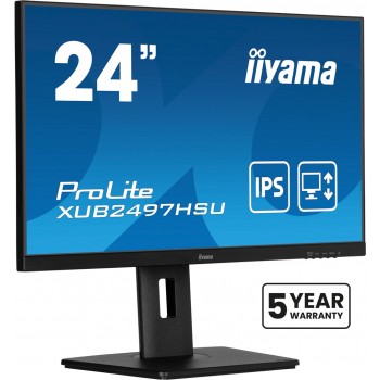 iiyama 24 IPS technology panel with height adjustable stand and 100Hz refresh rate