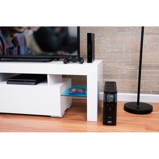 APC Back-UPS Pro, 1200VA/720W, Tower, 230V, 8x IEC C13 outlets, Sine Wave, AVR, USB Type A + C ports, LCD, User Replaceable Battery APC Back-UPS Pro, 1200VA/720W, Tower, 230V, 8x IEC C13 outlets, Sine Wave, AVR, USB Type A + C ports, LCD, User Replaceable Battery