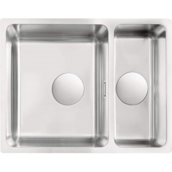 1.5-bowl undermount steel sink