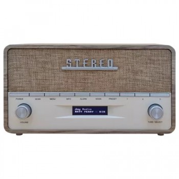 Denver DAB-36LW radio Portable Digital Brown, White