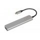 iBox IUH3SL4K interface hub USB Type-C 5000 Mbit/s Silver