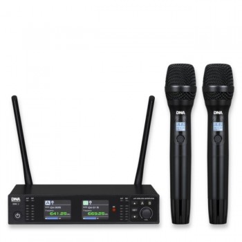 DNA Professional XMIC 2 - Wireless dual set: 2 x handheld microphones + receiver (518 542 MHz)
