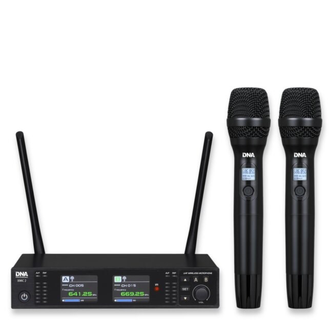 DNA Professional XMIC 2 - Wireless dual set: 2 x handheld microphones + receiver (518 542 MHz)