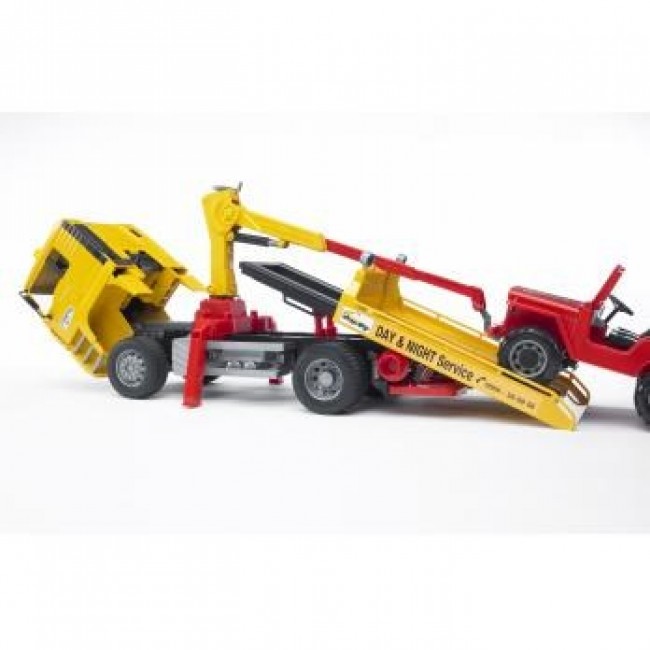 BRUDER MAN TGA Breakdown truck with cross country vehicle