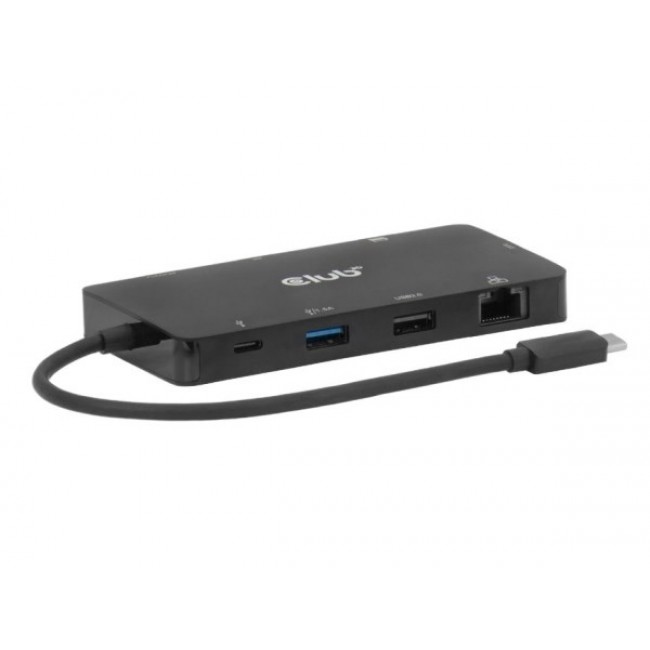 CLUB3D 9-1 Dual HDMI USB-C Hub PD3.0 100W