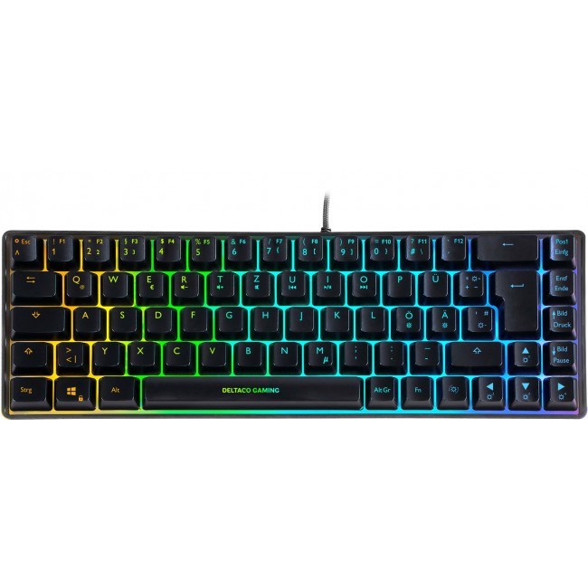 Deltaco Gaming GAM-158-DE keyboard USB QWERTZ Nordic Black