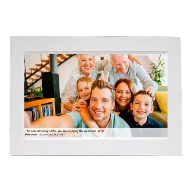 Denver PFF-1015W digital photo frame White 25.6 cm (10.1