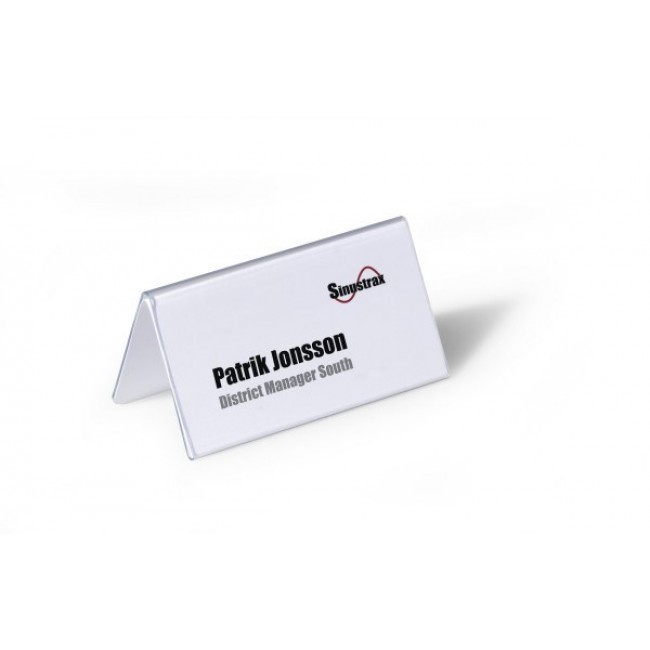 Durable 805119 non-metallic nameplate Transparent PVC