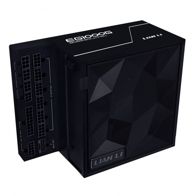 Lian Li EDGE GOLD 1000W 80 PLUS Gold Power Supply, PCIe 5.1, ATX 3.1 - 1000 Watt, black, incl. USB hub