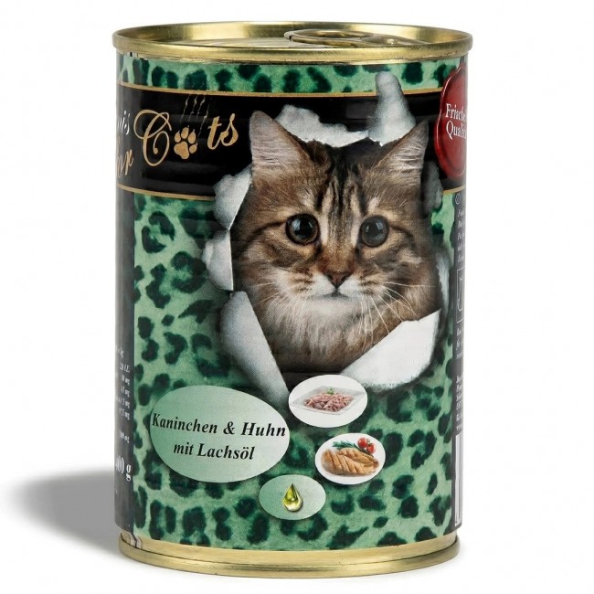 O CANIS Rabbit and chicken with salmon oil - wet cat food - 400g