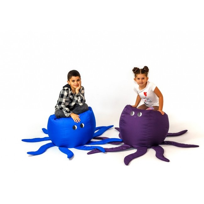 Octopus Sako bag pouffe purple L 80 x 80 cm Octopus Sako bag pouffe purple L 80 x 80 cm
