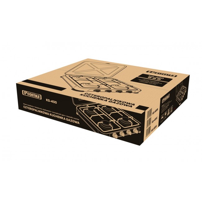 PROMIS KG400 Four-burner gas stove silver PROMIS KG400 Four-burner gas stove silver