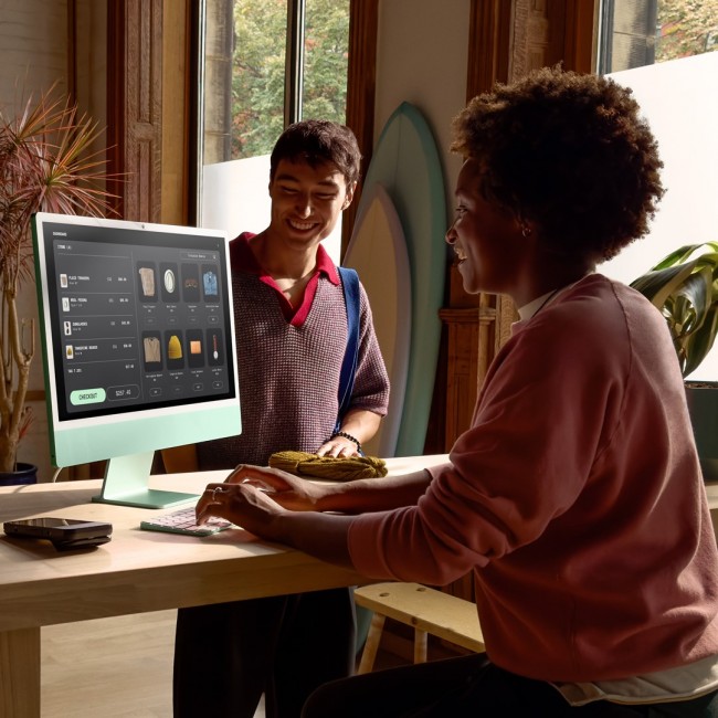 Apple iMac 24-inch with Retina 4.5K display: M4 chip with 10 core CPU and 10 core GPU, 24GB, 512GB SSD - Green Apple iMac 24-inch with Retina 4.5K display: M4 chip with 10 core CPU and 10 core GPU, 24GB, 512GB SSD - Green
