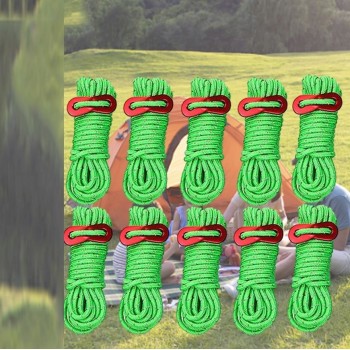 Naturehike reflective tent climbing lines 4 X 4M NH15A001-G-GREEN