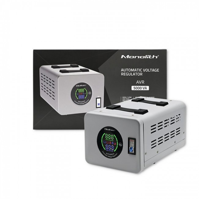 Qoltec 50726 Automatic Voltage Stabilizer AVR 5000VA