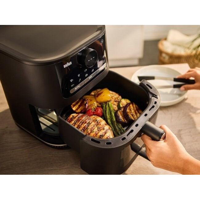 Braun HF5073 Single 6 L Stand-alone 2000 W Hot air fryer Black