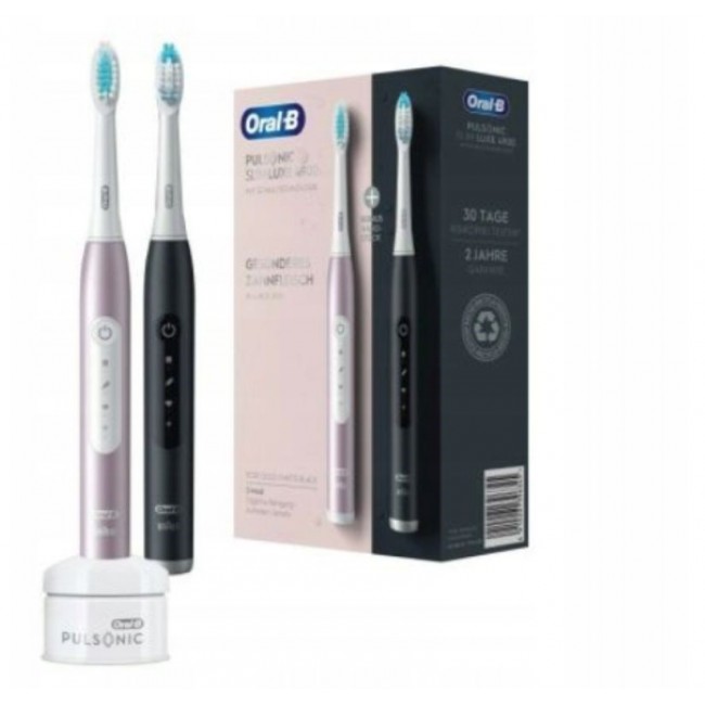 Oral-B Pulsonic SlimLuxe 4900 electric toothbrush twin pack