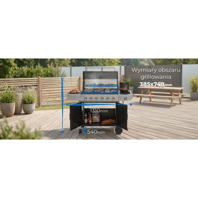 Ravanson GO-6 15,1 kW gas barbecue