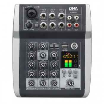 DNA QMX502 5-channel Analog sound mixer Blue
