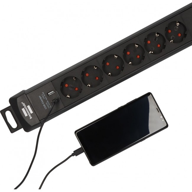 Brennenstuhl 1951160608 power extension 3 m 6 AC outlet(s) Indoor Black Brennenstuhl 1951160608 power extension 3 m 6 AC outlet(s) Indoor Black