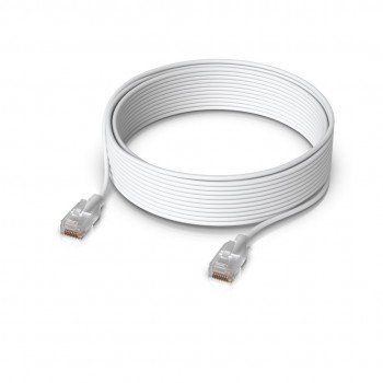 Ubiquiti UACC-Cable-Patch-EL-12M-W networking cable Translucent, White Cat6