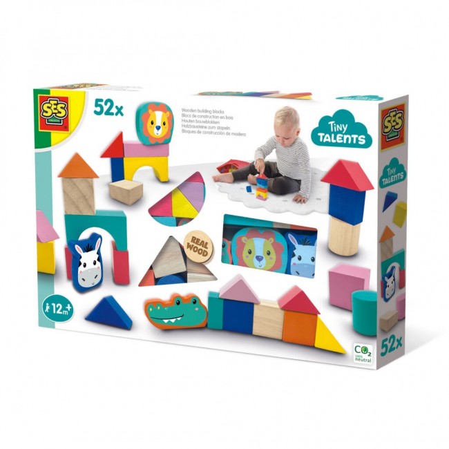 SES Creative Tiny Talents Wooden building blocks