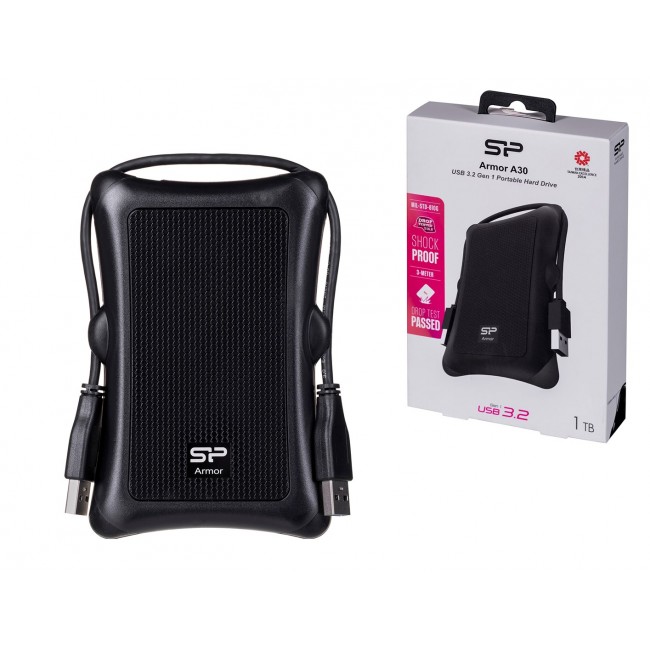 Silicon Power Armor A30 external hard drive 1 TB Black Silicon Power Armor A30 external hard drive 1 TB Black