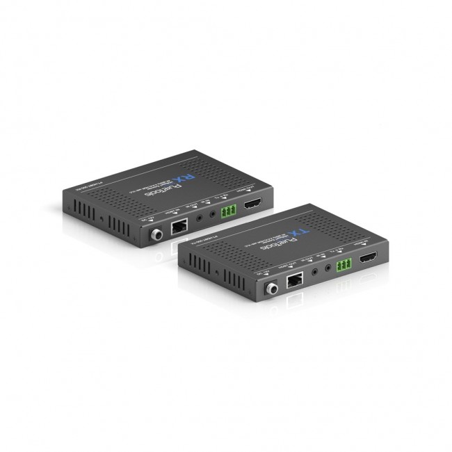 PureTools PT-HDBT-200 AV extender AV transmitter & receiver Black