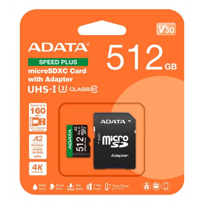 ADATA Speed Plus 512 GB MicroSDXC Class 10