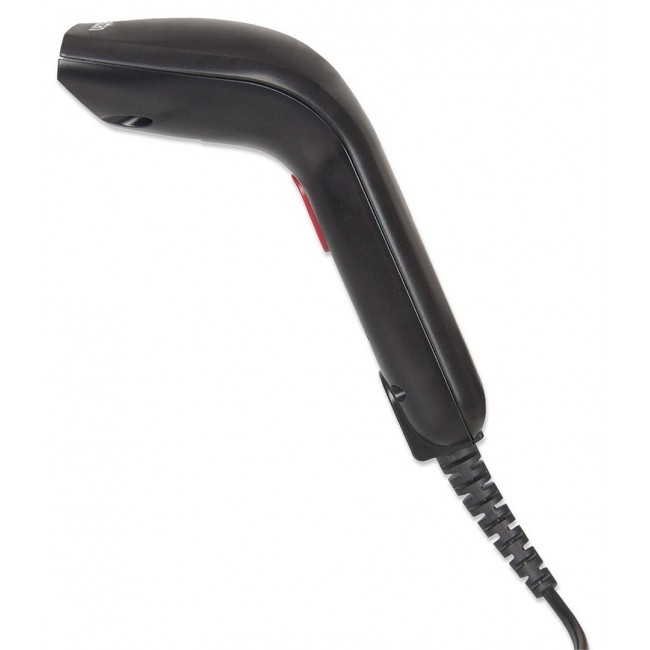 Manhattan Contact CCD Handheld Barcode Scanner, USB, 60mm Scan Width, Cable 152cm, Max Ambient Light 5,000 lux (sunlight), Black, Three Year Warranty