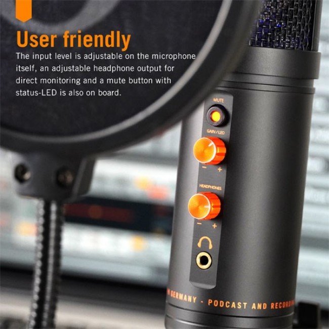 Monkey Banana Mico Black Table microphone