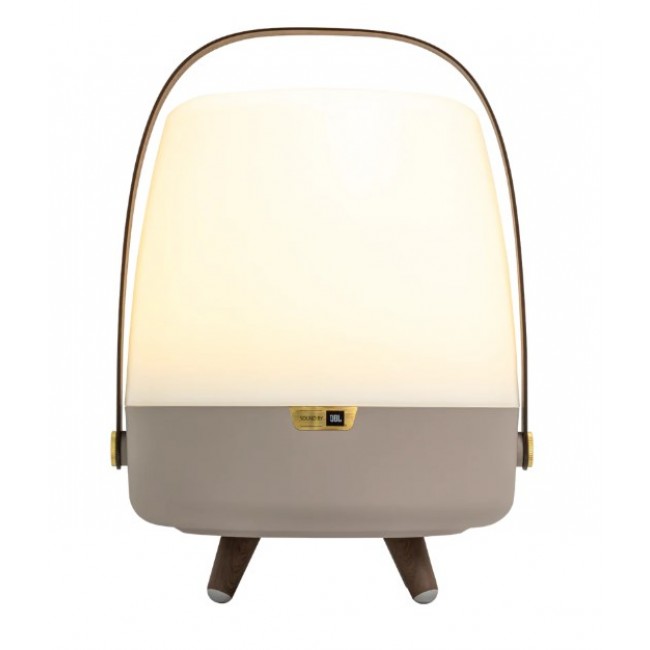 Kooduu Lite-up Play 2.0 Mono portable speaker Beige, White, Wood 10 W