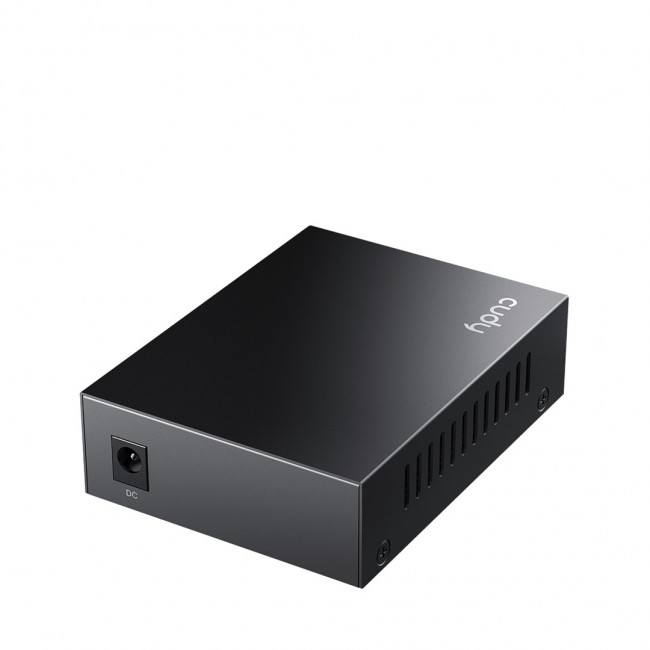Cudy Gigabit Ethernet PoE+ Media Converter, MC220P 2.0 network media converter 1250 Mbit/s Black