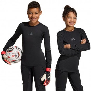 Koszulka bramkarska dla dzieci adidas Padded Goalkepper Longsleeve czarna KA1678 140cm