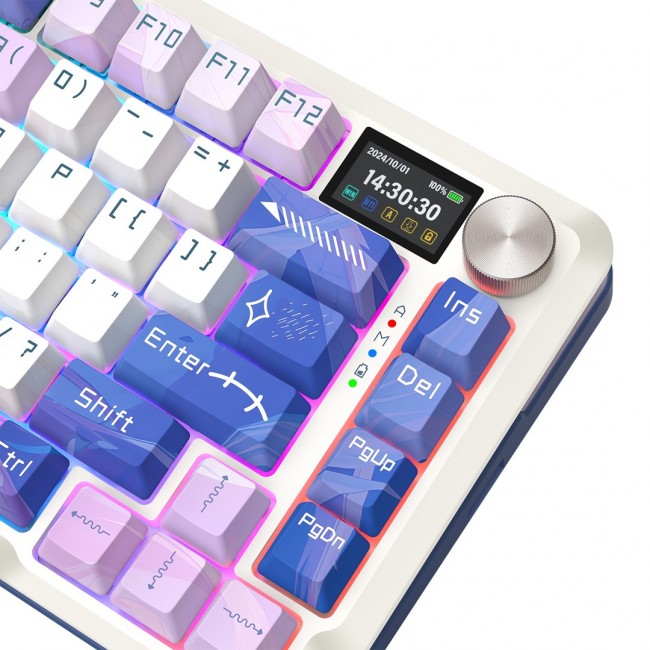 REDRAGON K708AK-RGB-PRO FLEKACT keyboard USB + RF Wireless + Bluetooth White REDRAGON K708AK-RGB-PRO FLEKACT keyboard USB + RF Wireless + Bluetooth White