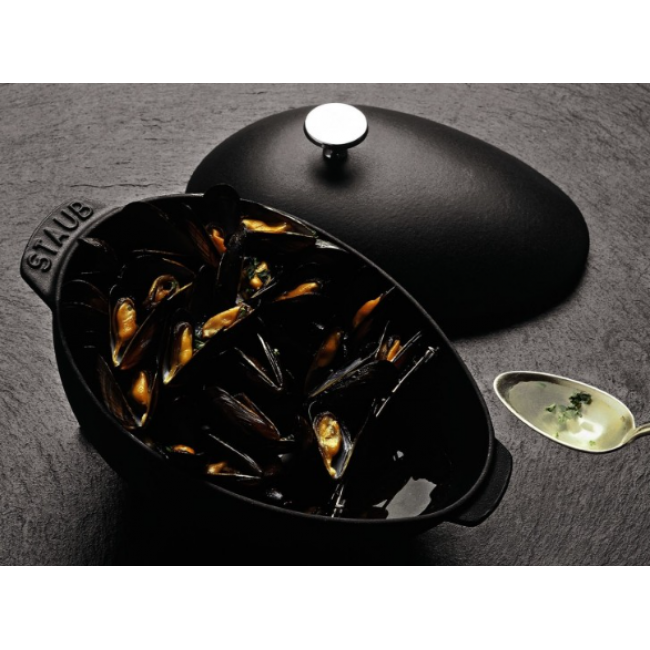 ZWILLING STAUB SPECIAL COCOTTE MUSSEL POT BLACK 2 L Casserole baking dish