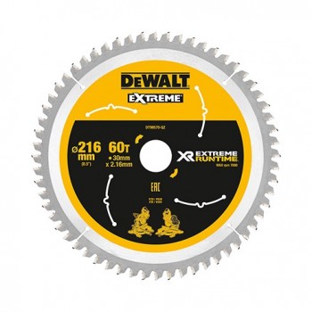 DeWALT XR FlexVolt Saw Blade 216mm x 30mm 60T