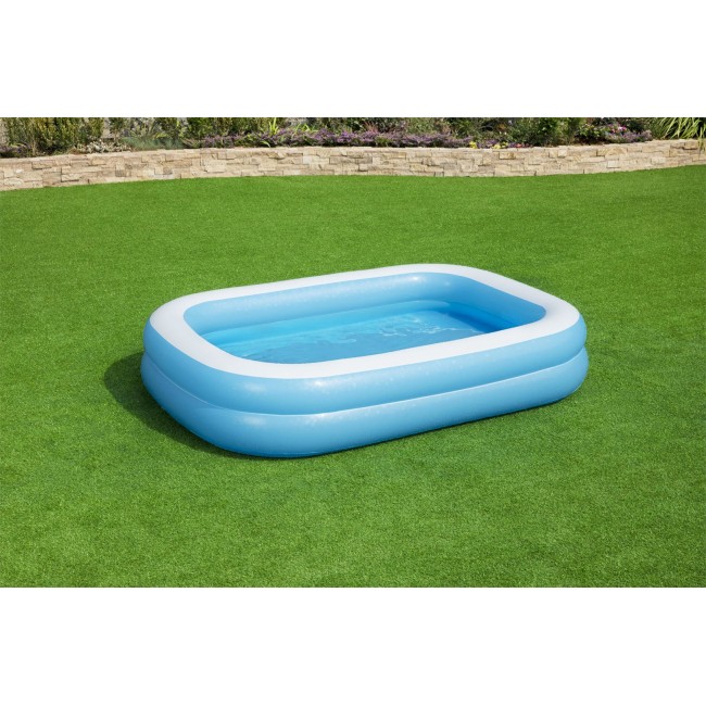 Bestway Blue Rectangular Familiy Pool -2.62m x 1.75m x 51cm - blue Bestway Blue Rectangular Familiy Pool -2.62m x 1.75m x 51cm - blue